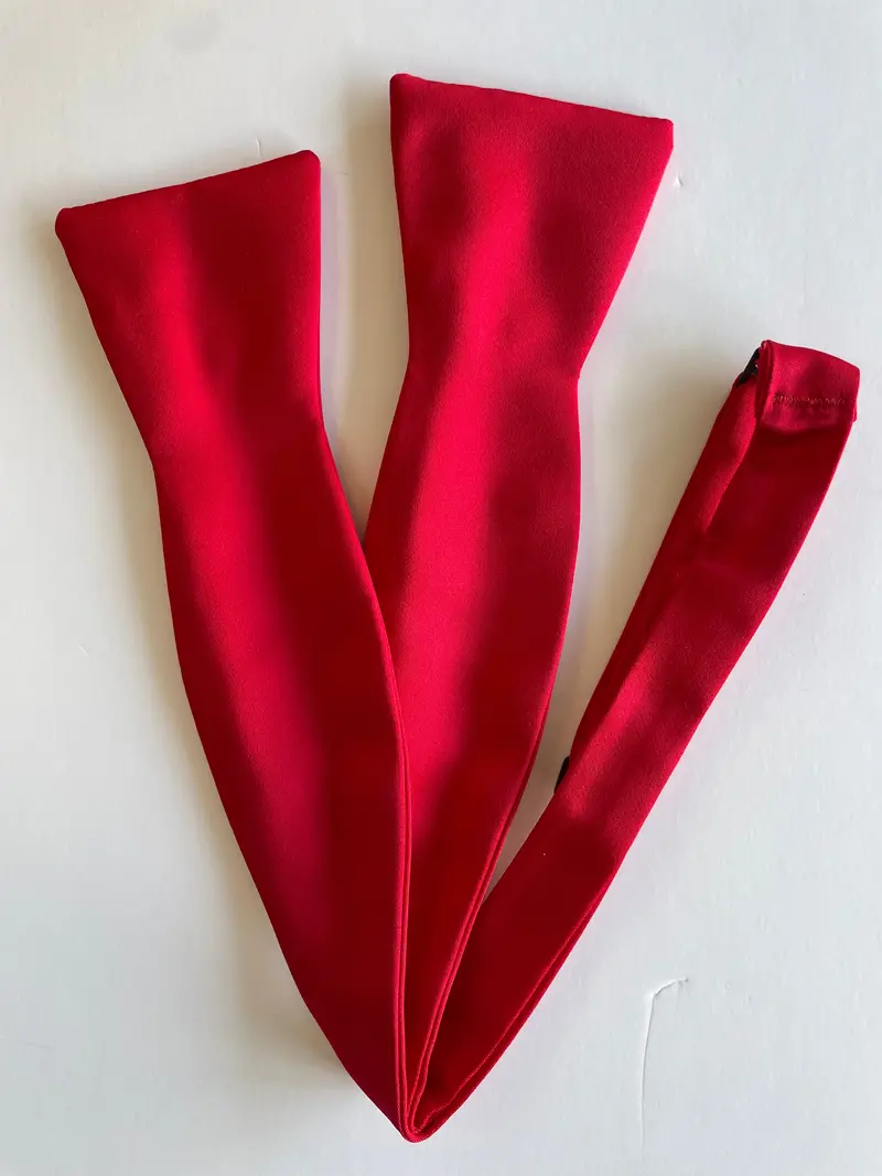 Red Self-Adjusting Bow Tie – Formal Military-Themed Accessory 1