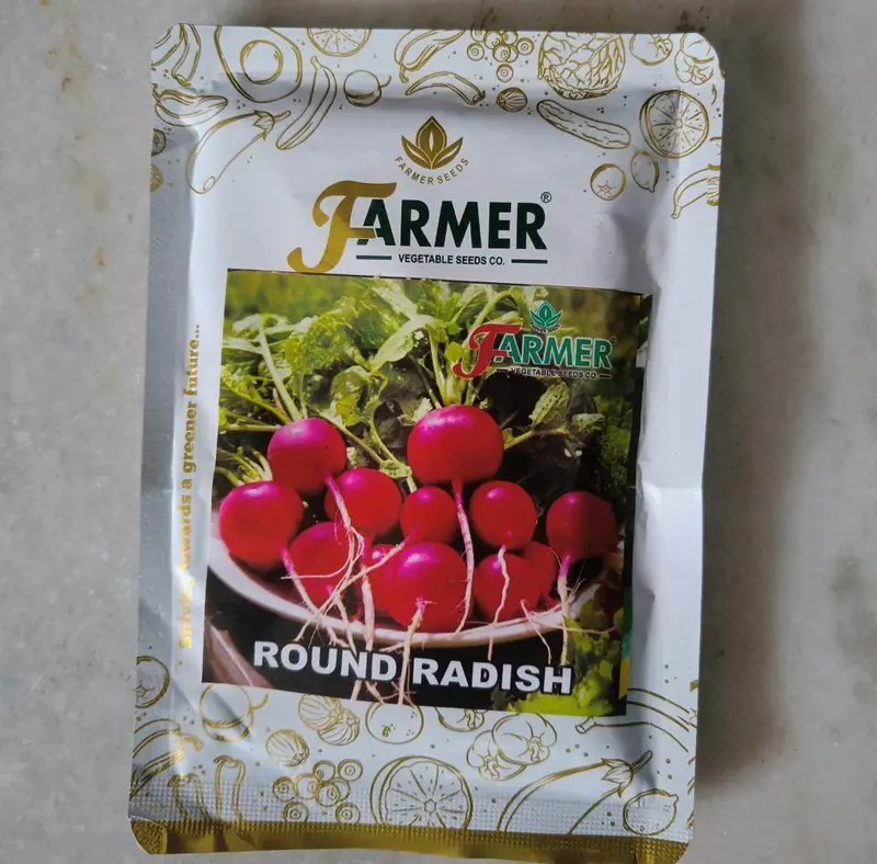 Round Red Radish Kitchen Garden Seeds (Farmer'S Seed) 1