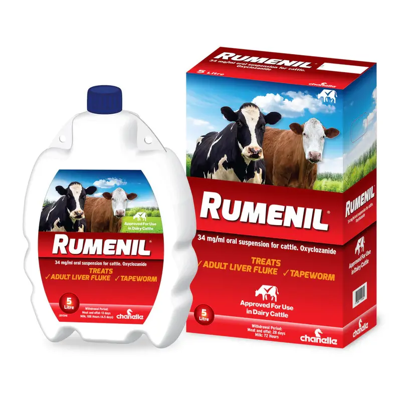 Rumenil Anthelmintic Liquid – Oxyclozanide For Sheep And Cattle 1