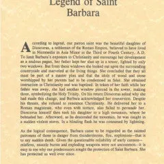 Saint Barbara Legend Art Print – 11X14 Inch Framing-Ready Poster 1