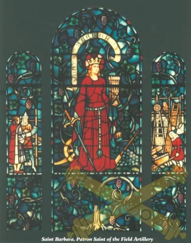 Saint Barbara Stained Glass Art Print – 11X14 Inch Decorative Wall Art 1