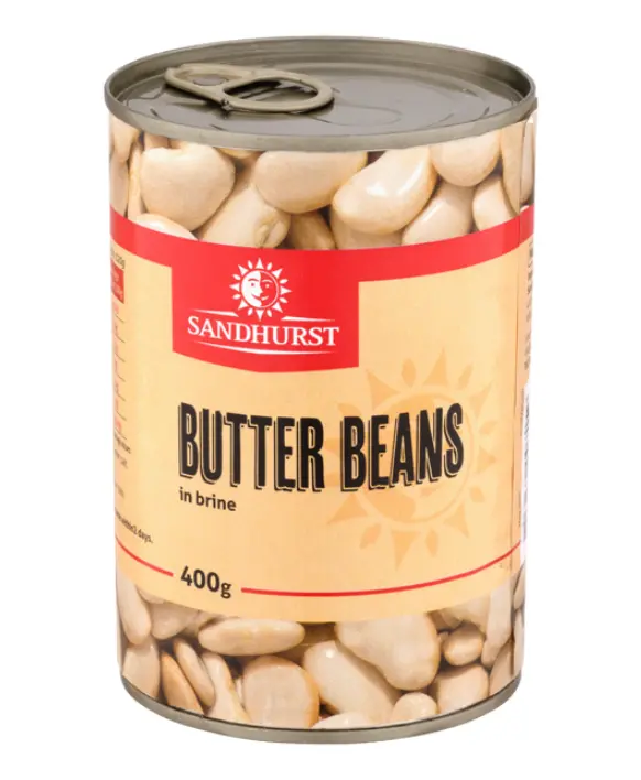 Sandhurst Butter Beans – Creamy White Legumes, 400G 1