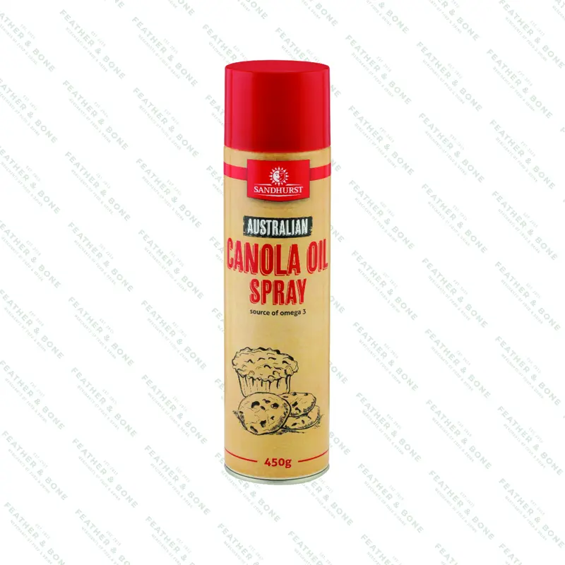 Sandhurst Canola Oil Cooking Spray – 450G Non-Stick Aerosol 1