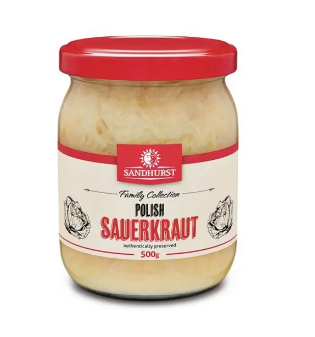 Sandhurst Traditional Polish Sauerkraut – Fermented Cabbage, 500G 1