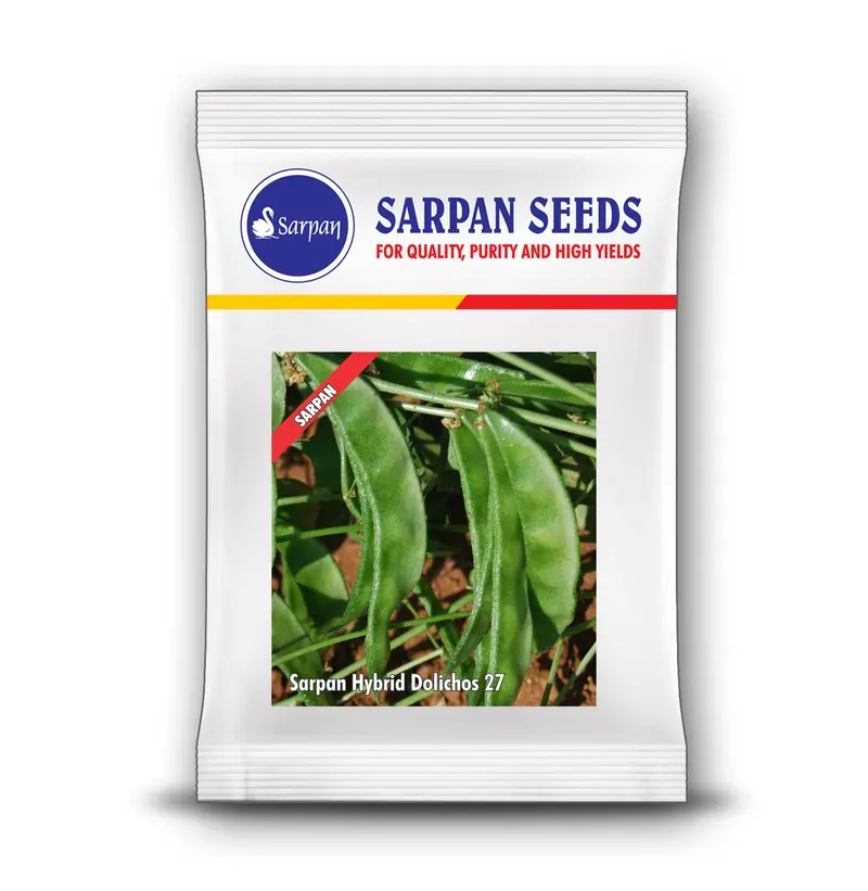 Sarpan Dolichos-27 Bush-Type All-Season Vegetable Seeds 1