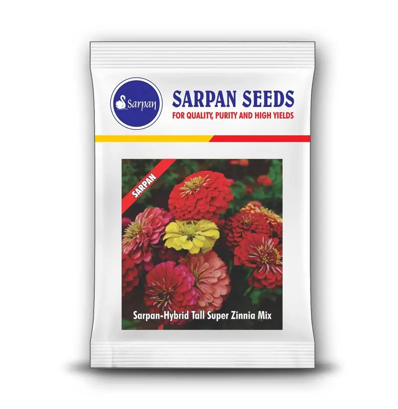 Sarpan Super Zinnia Tall Hybrid Seed Mix 1