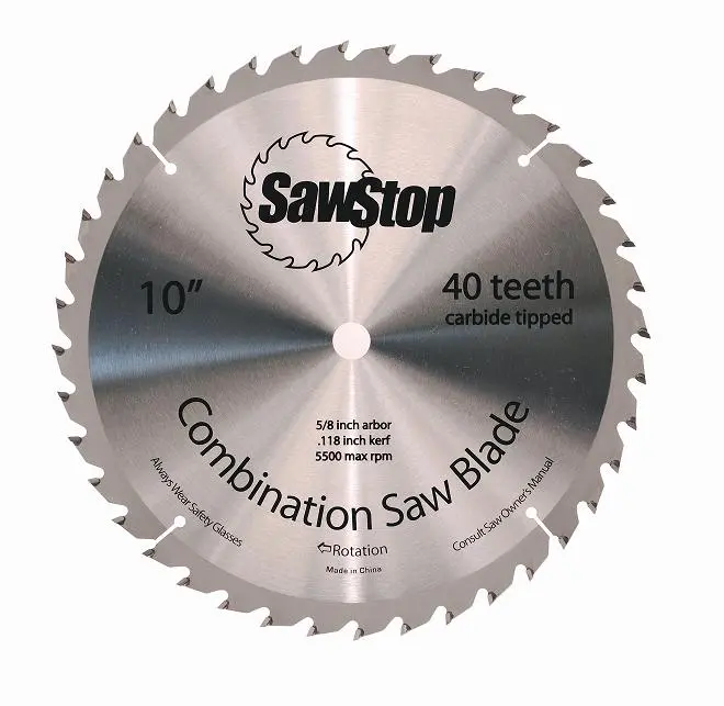 Sawstop Cns-07-148 40-Tooth 10-Inch Combination Blade 1