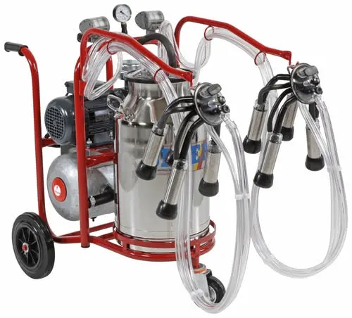 Single-Bucket Portable Milking System – Dual-Cluster Design 1