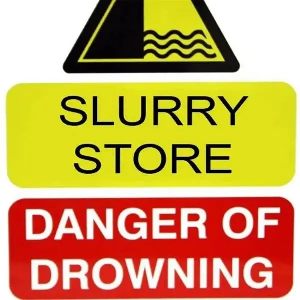 Slurry Store Drowning Hazard Warning Sign – Farm Safety 1