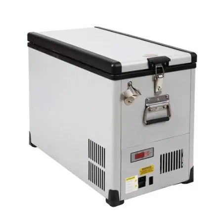 Snomaster 42L Portable Fridge Freezer – White Powder-Coated Dual-Voltage Unit 1