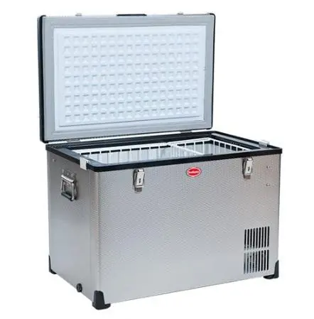 Snomaster 60L Stainless Steel Dual-Voltage Fridge Freezer – 12V/220V Operation 1