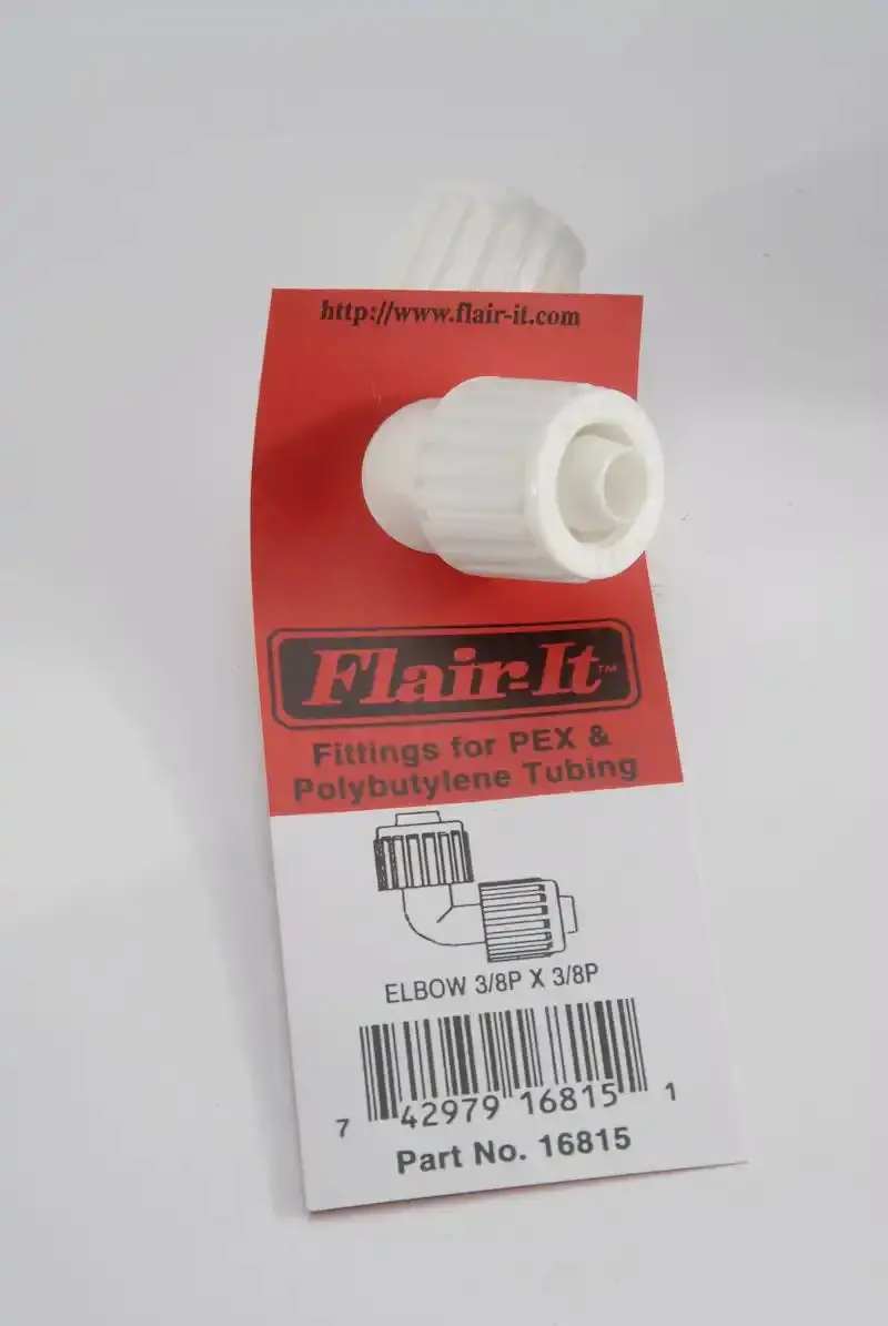 Standard 3/8" X 3/8" Brass Elbow Fitting – Single Piece 1