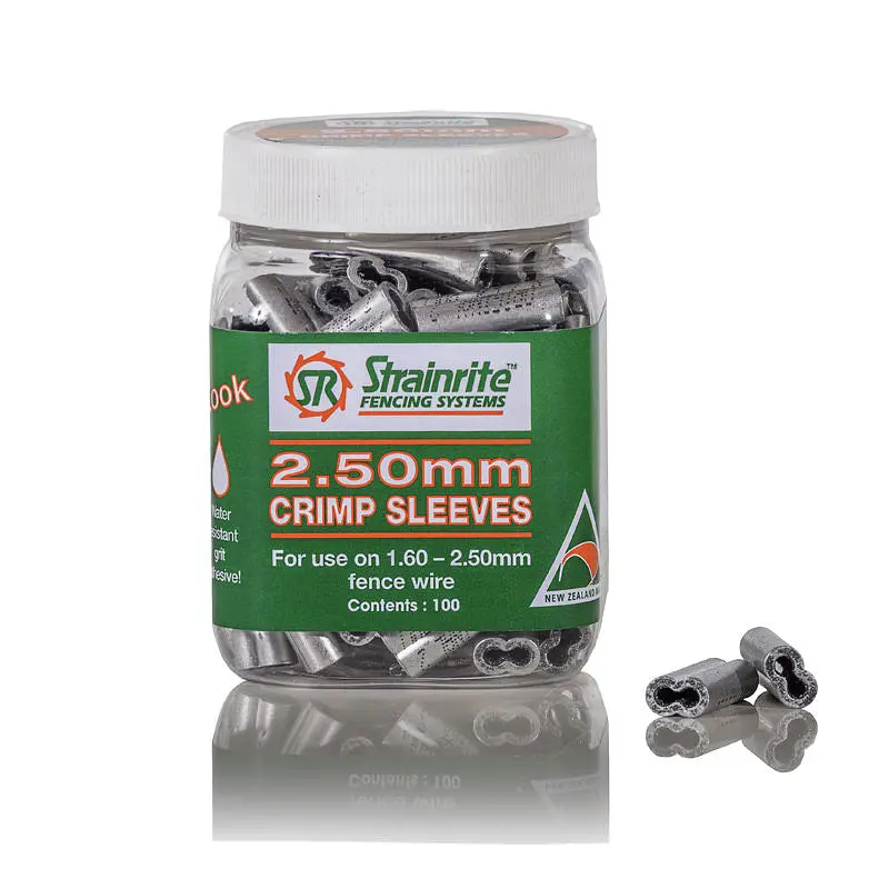 Strainrite 2.5Mm Crimp Sleeves – 100-Count Pottle 1