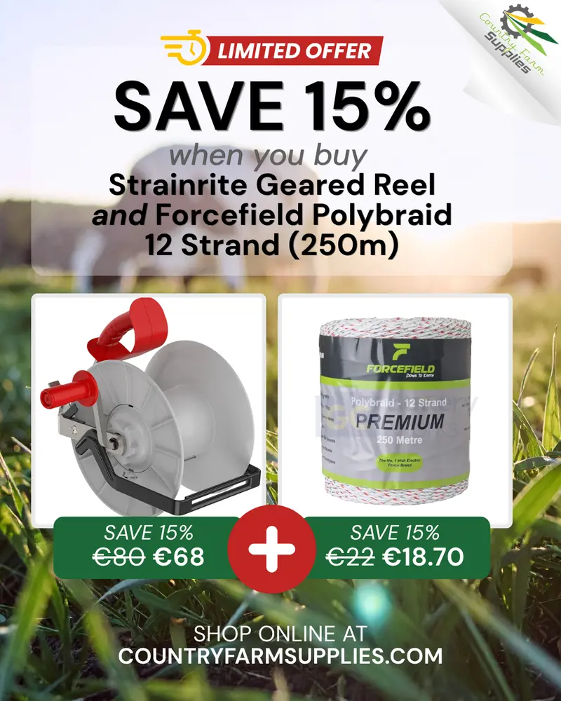 Strainrite Geared Reel With Forcefield Polybraid Strand (250M) – 15% Off 1