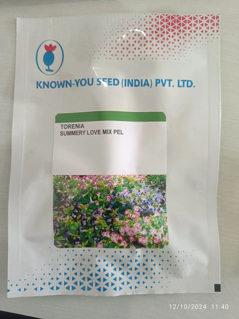 Summery Love Torenia Seeds – Pelleted Flower Mix 1