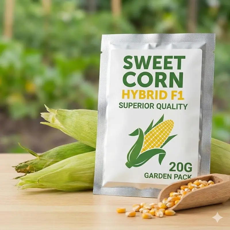 Sweet Corn F1 Hybrid Seeds – Sugary, Vigorous Growth (Garden Festival) 1