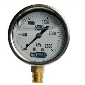 Venice 63Mm Brass Pressure Gauge 1