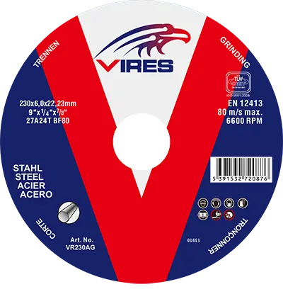 Vires Heavy-Duty Grinding Disc – 230Mm × 6.0Mm 1