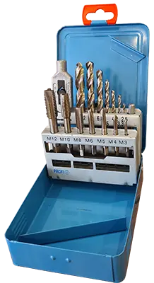 Vires Hss Hand Tap And Drill Bit Set – Metric M3 To M12 1