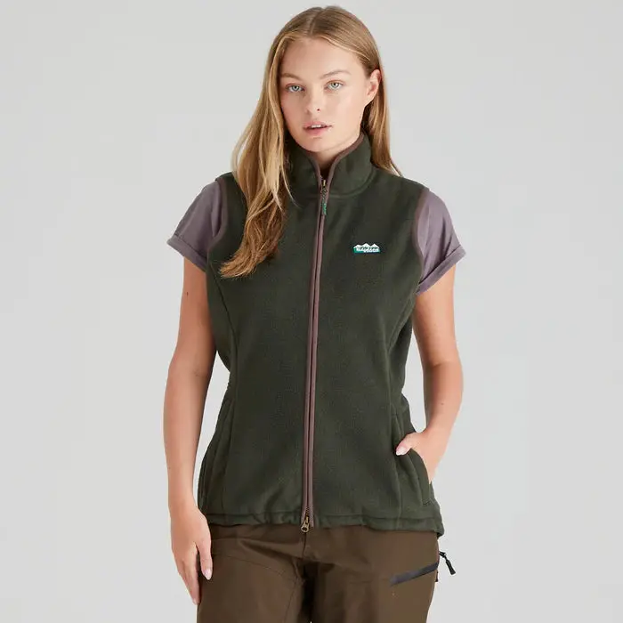 Women'S Kodiak Quilted Gilet – Deep Forest Green 1