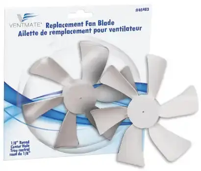 6-Inch Diameter Clockwise Fan Blade – Standard Bore Industrial Replacement 1