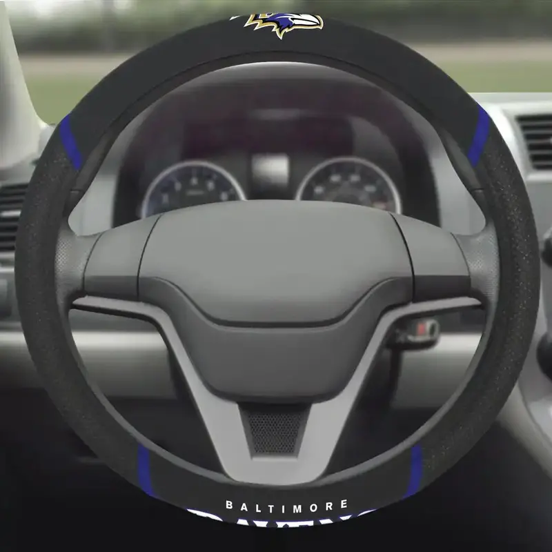 Baltimore Ravens Steering Wheel Cover – Team-Branded Accessory 1