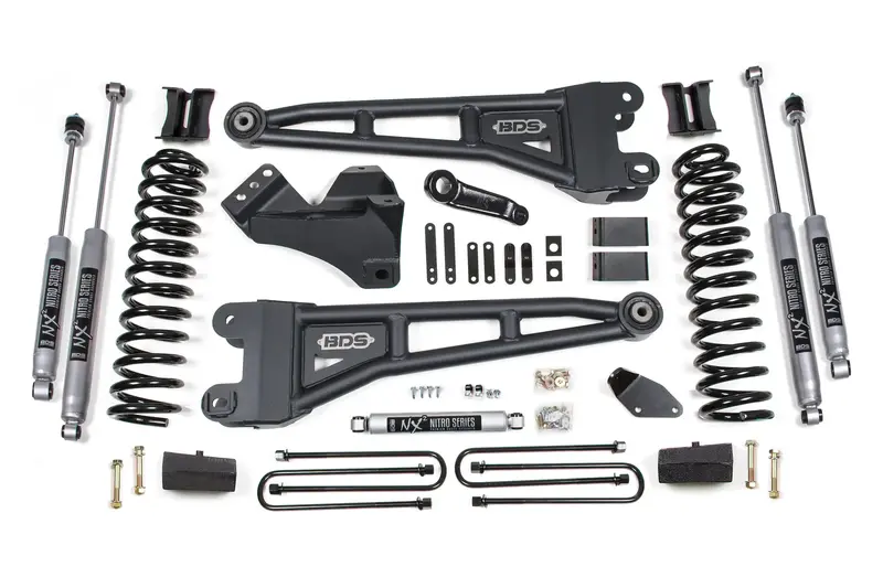 Bds Suspension 1934H 4-Inch Radius Arm Lift Kit – For 2005–2007 Ford F-250/F-350 4Wd (Gas, Non-Overload) 1