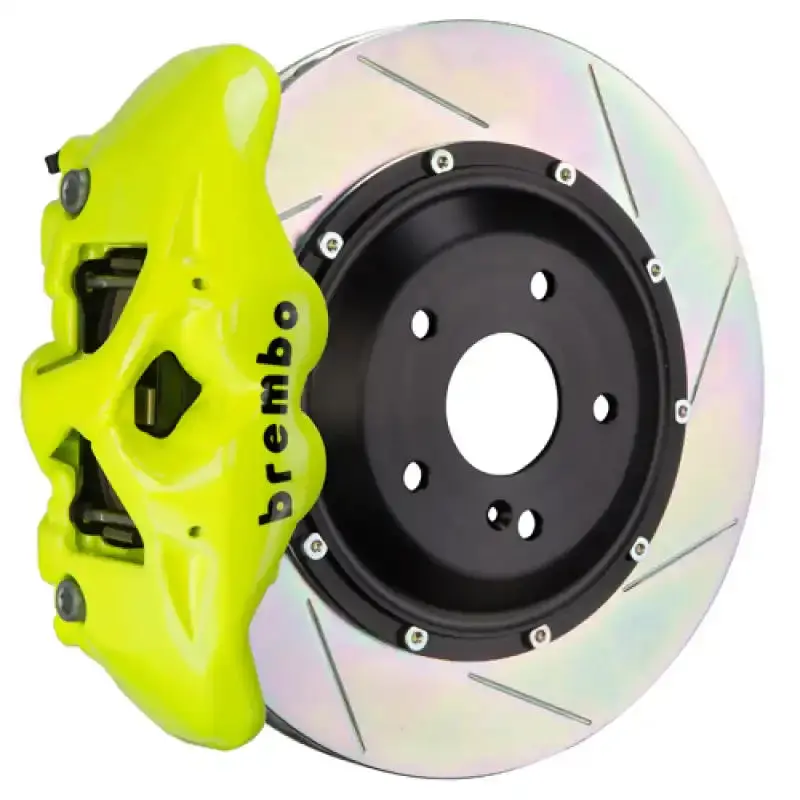 Brembo Gt Big Brake Kit For 2008–2015 Toyota Land Cruiser & Lx 570 – Rear, Slotted 380X28Mm Two-Piece Rotors With Yellow Finish 1