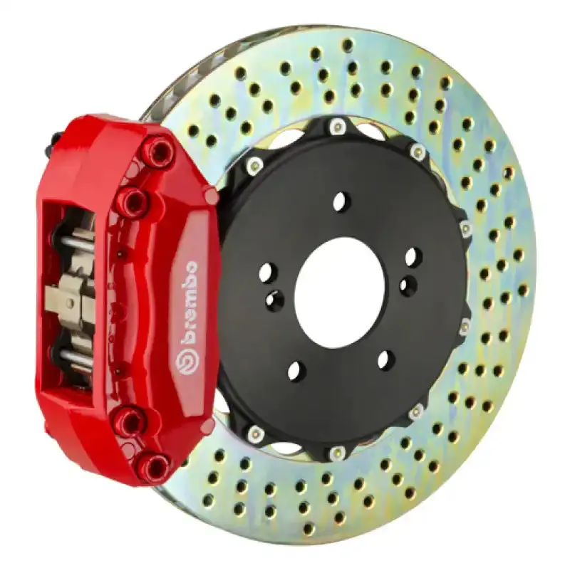 Brembo Rear Gt Bbk For 2006–2009 Honda S2000 – Drilled 328X28Mm Two-Piece Rotors 1
