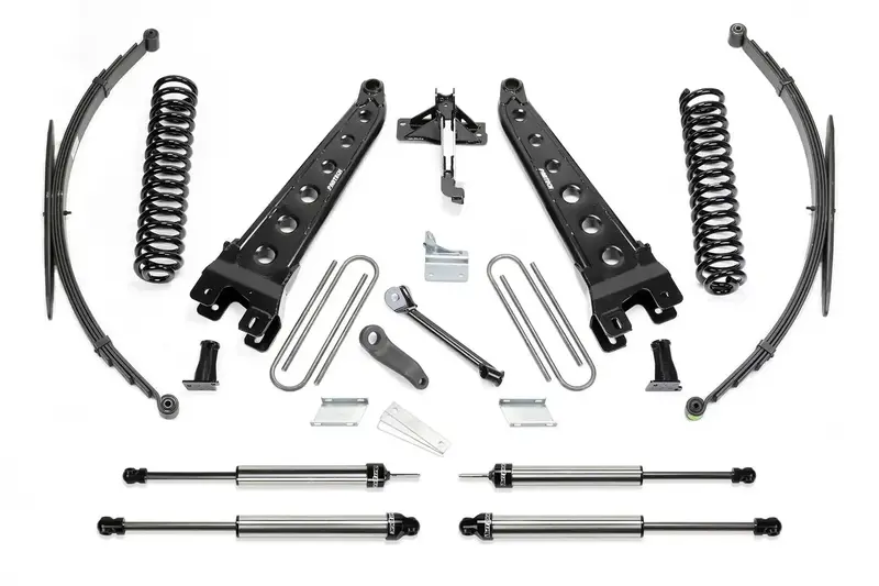 Fabtech K2128Dl 8-Radial Arm Lift System With Coils & Rear Leaf Springs For 2008–2016 Ford F250/F350 4Wd 1