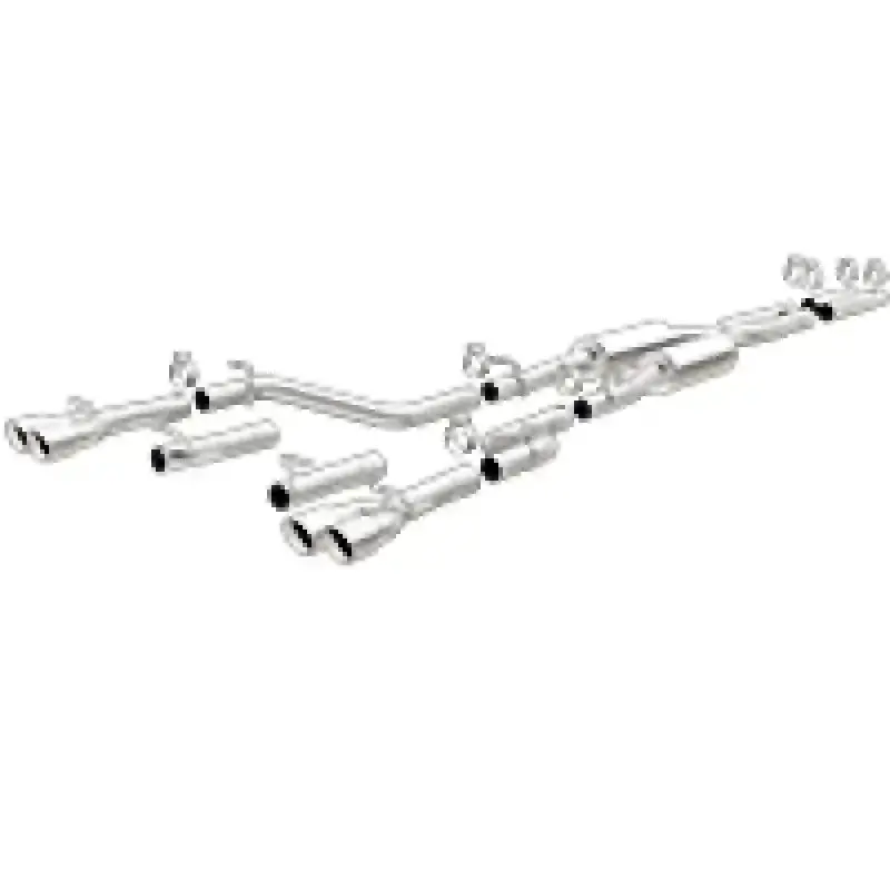 Magnaflow Cat-Back Exhaust System – Stainless Steel, 2.5" Diameter, Quad-Tip Design For 2015 Dodge Challenger 3.6L V6 1