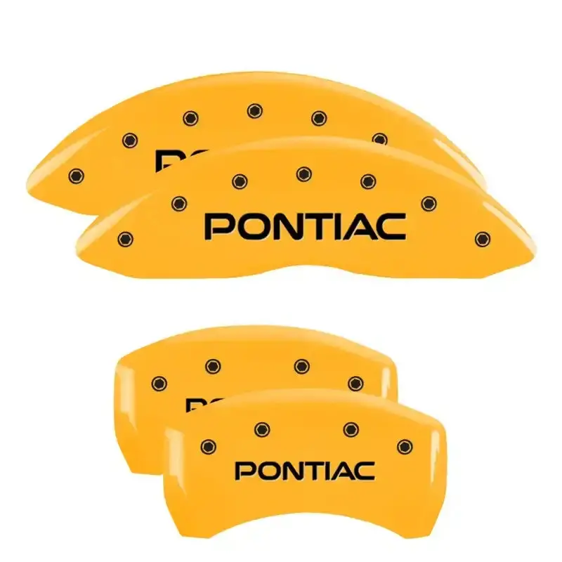 Mgp Engraved Caliper Covers – Pontiac Red Finish With Silver Lettering For 2008 Pontiac G8 1
