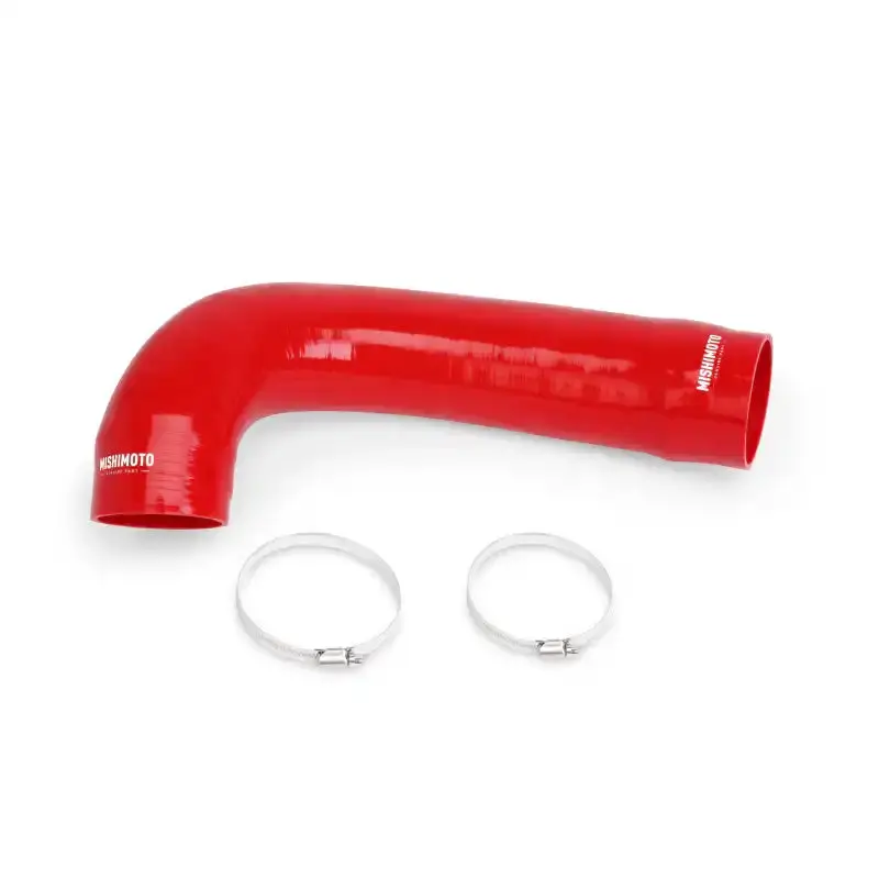 Mishimoto Red Silicone Induction Hose For 2016+ Nissan Titan Xd 1