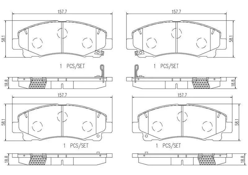 Premium Ceramic Disc Brake Pad Set – Direct Fit Replacement 1