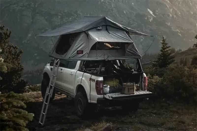 Rough Country 99050 Rooftop Tent Mounting Rack With 12V Accessory Outlet And Integrated Led Lighting 1