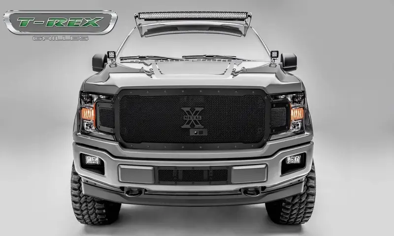 T-Rex 6715791-Br Stealth X-Metal Grille – Black Mild Steel Replacement Grille With Aggressive Mesh Design 1